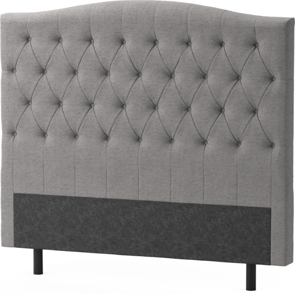 Delux Välvd - Sänggavel, 90-210 cm - Grå