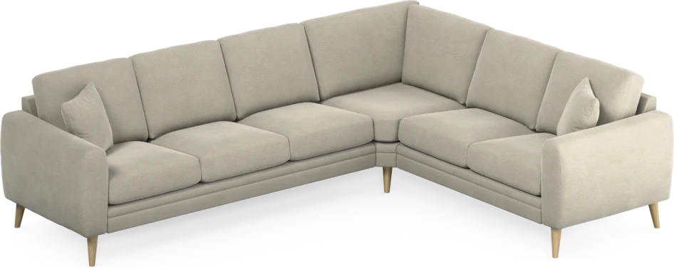 Eden - Hörnsoffa, 3+2-sits - Brun