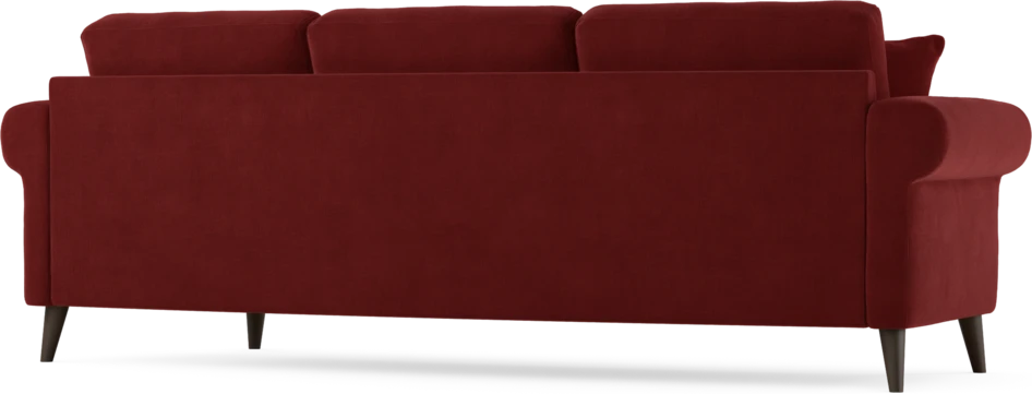 Eden - 3-sits soffa svängd - Röd
