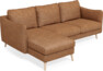 Madison Lux - 2-sits soffa med schäslong vänster - Orange