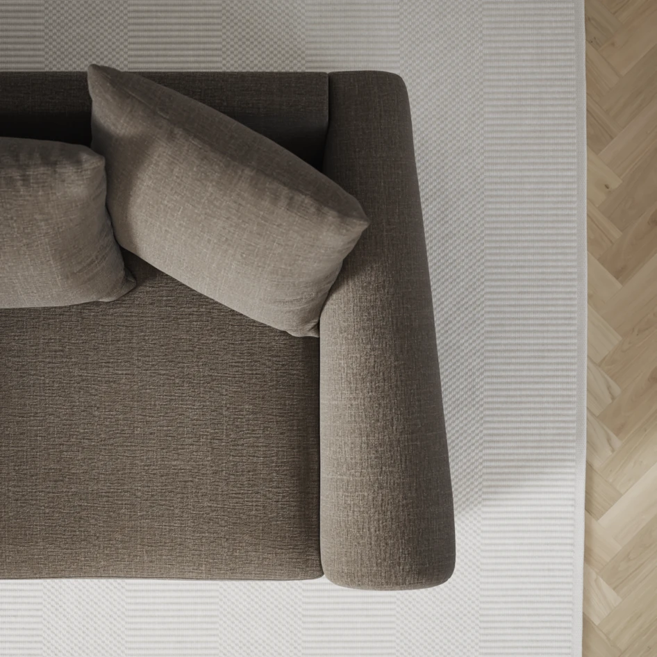 Town - 3-sits soffa med schäslong vänster - Grå