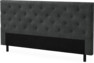 Delux Pikerad Låg - Sänggavel, 90-210 cm - Grå