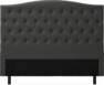 Delux Välvd - Sänggavel, 90-210 cm - Grå
