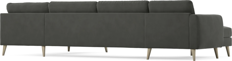 Bridge - 3-sits soffa med schäslong vänster och divan höger - Grå