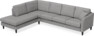 Eden - 3-sits soffa med divan - Grå