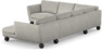 Madison Lux - Hörnsoffa med schäslong höger - Grå