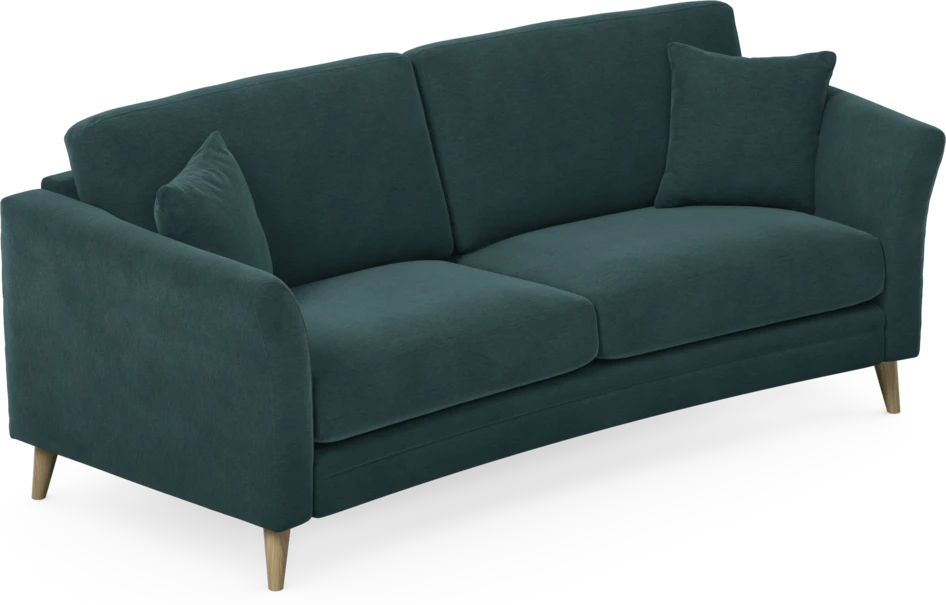 Eden - 2,5-sits soffa svängd - Blå
