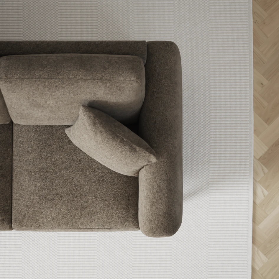Eden - 3-sits soffa - Brun
