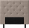 Delux Pikerad Låg - Sänggavel, 90-210 cm - Beige