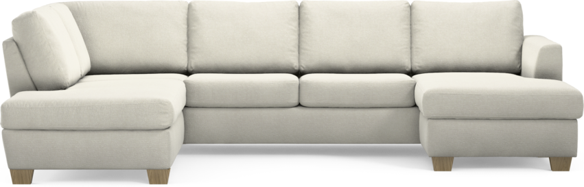 Friday - 3-sits soffa med divan vänster och schäslong höger - Vit