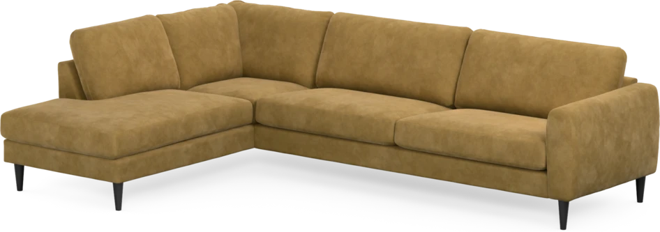 Bridge - 4-sits soffa med divan vänster - Gul