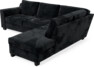 Friday - 2,5-sits soffa med divan höger - Blå