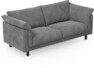 Cherrie - 2,5-sits soffa, fast klädsel - Grå