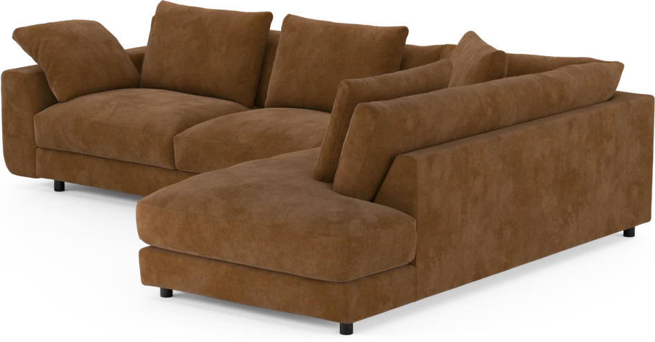 Amie - 3-sits med divan höger - Orange