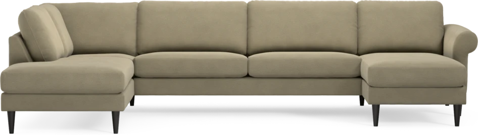 Bridge - 3-sits soffa med divan vänster och schäslong höger - Beige