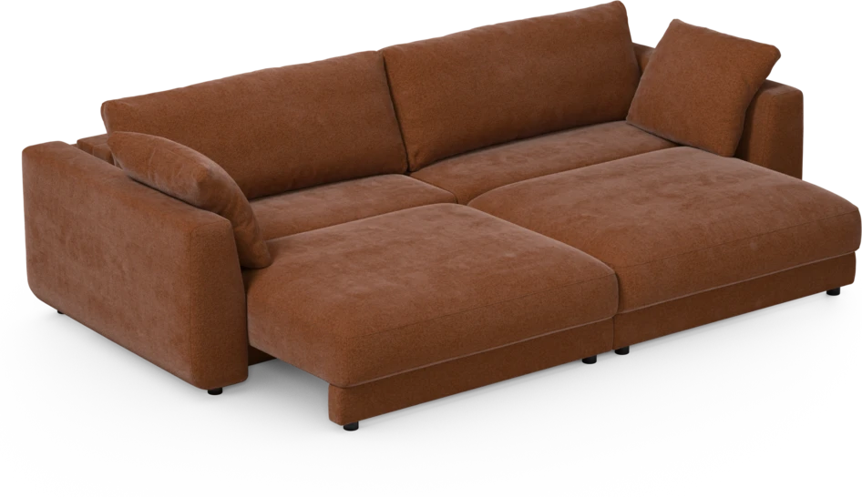Amie - Bäddsoffa 4-sits - Orange