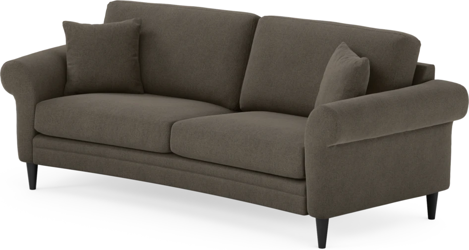 Eden - 2,5-sits soffa svängd - Brun