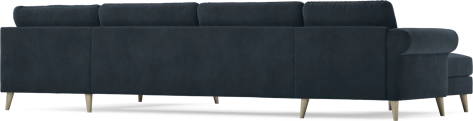 Bridge - 3-sits soffa med schäslong vänster och divan höger - Blå