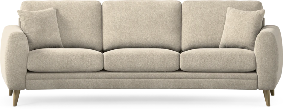 Eden - 3-sits soffa svängd - Beige