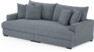 Rossi - 3-sits soffa, hel dyna - Blå