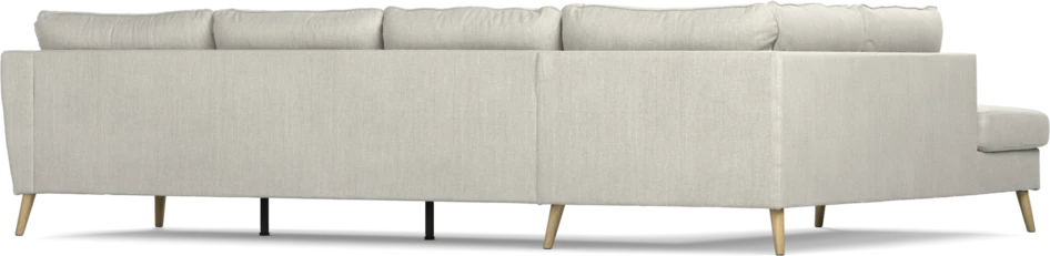 County - 3-sits soffa med divan vänster - Grå