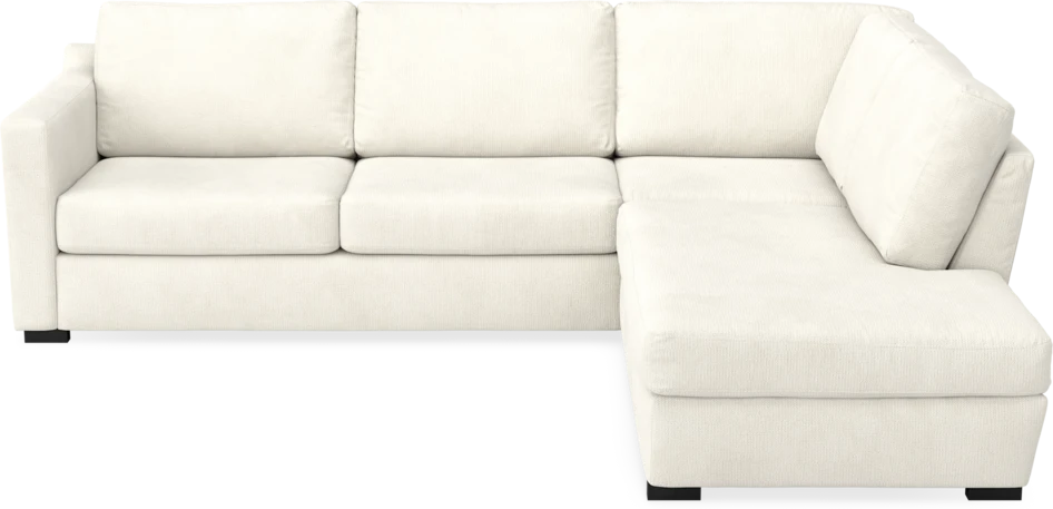 Friday - 2,5-sits soffa med divan höger - Vit