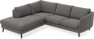 Madison - 2-sits soffa med divan vänster - Brun