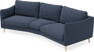 Madison - 3-sits soffa svängd, 90 cm - Blå