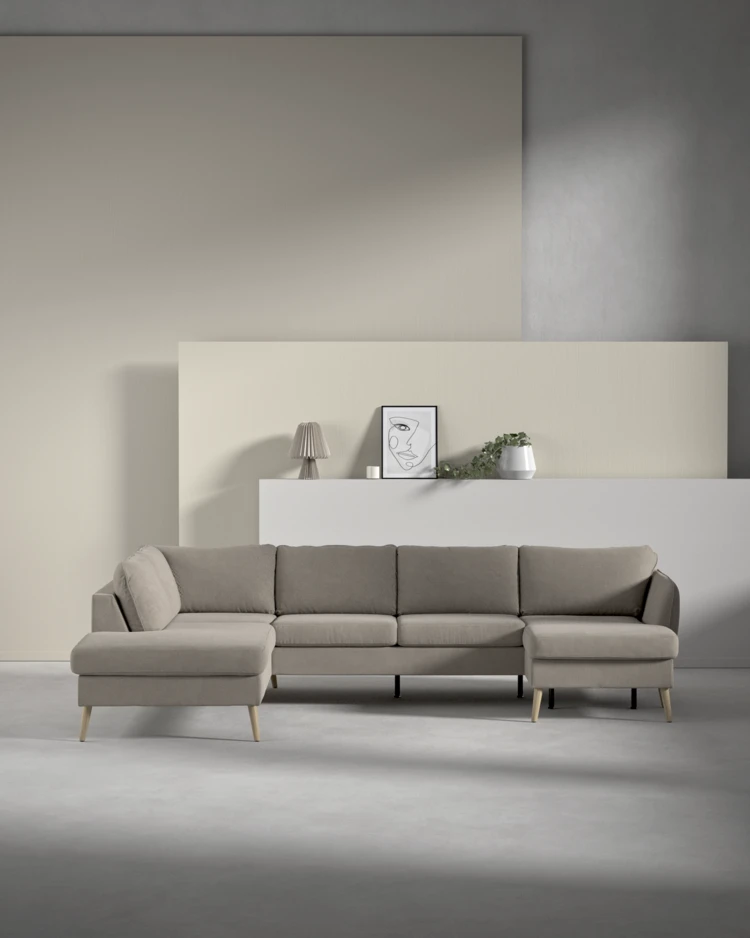 County - 3-sits soffa med divan vänster och schäslong höger - inspiration