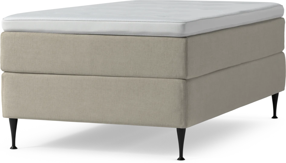 Delux Exclusive - Kontinentalsäng, enkelsäng 120 cm med bäddmadrass och sängben