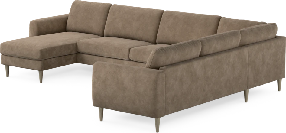 Bridge - Hörnsoffa, 3+2-sits med schäslong vänster - Beige