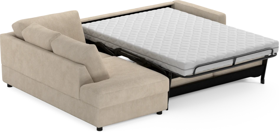 Lindö - Bäddsoffa 2,5-sits med divan - Beige