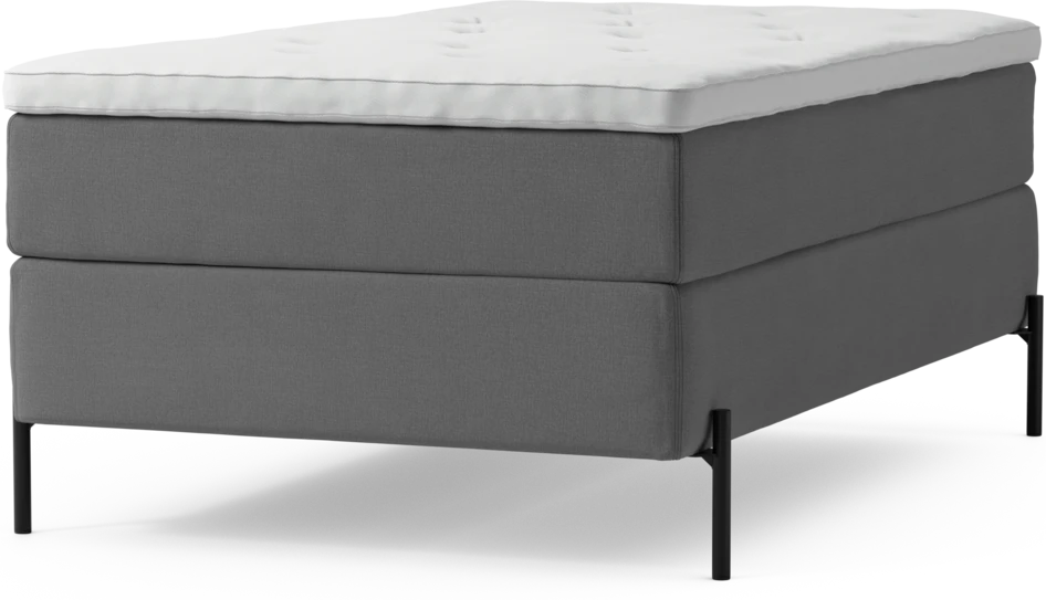 Delux Exclusive - Kontinentalsäng, enkelsäng 120 cm med bäddmadrass och sängben