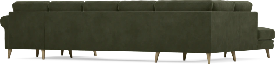 Eden - 3-sits soffa med divan vänster och schäslong höger - Grön