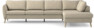 County - 3-sits soffa med divan höger - Beige
