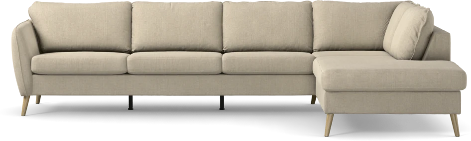 County - 3-sits soffa med divan höger - Beige