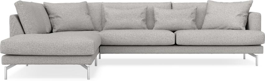 Harper - 3-sits soffa med divan vänster - Vit