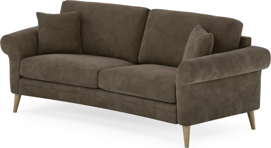 Eden - 2,5-sits soffa svängd - Brun
