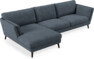 Madison Lux - 3-sits soffa med schäslong vänster - Vit