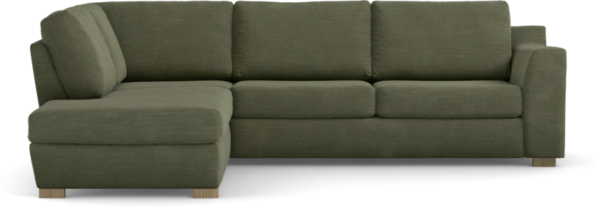 Friday - 2,5-sits soffa med divan vänster - Grön