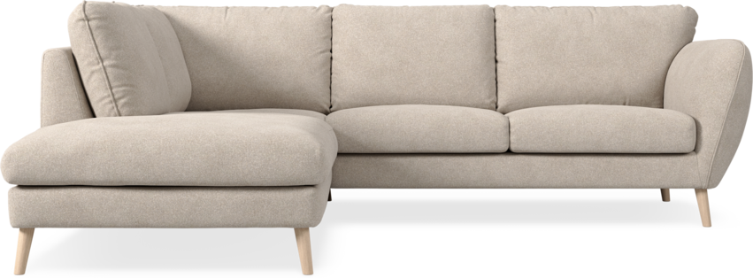 Madison Lux - 2-sits soffa med divan vänster - Vit