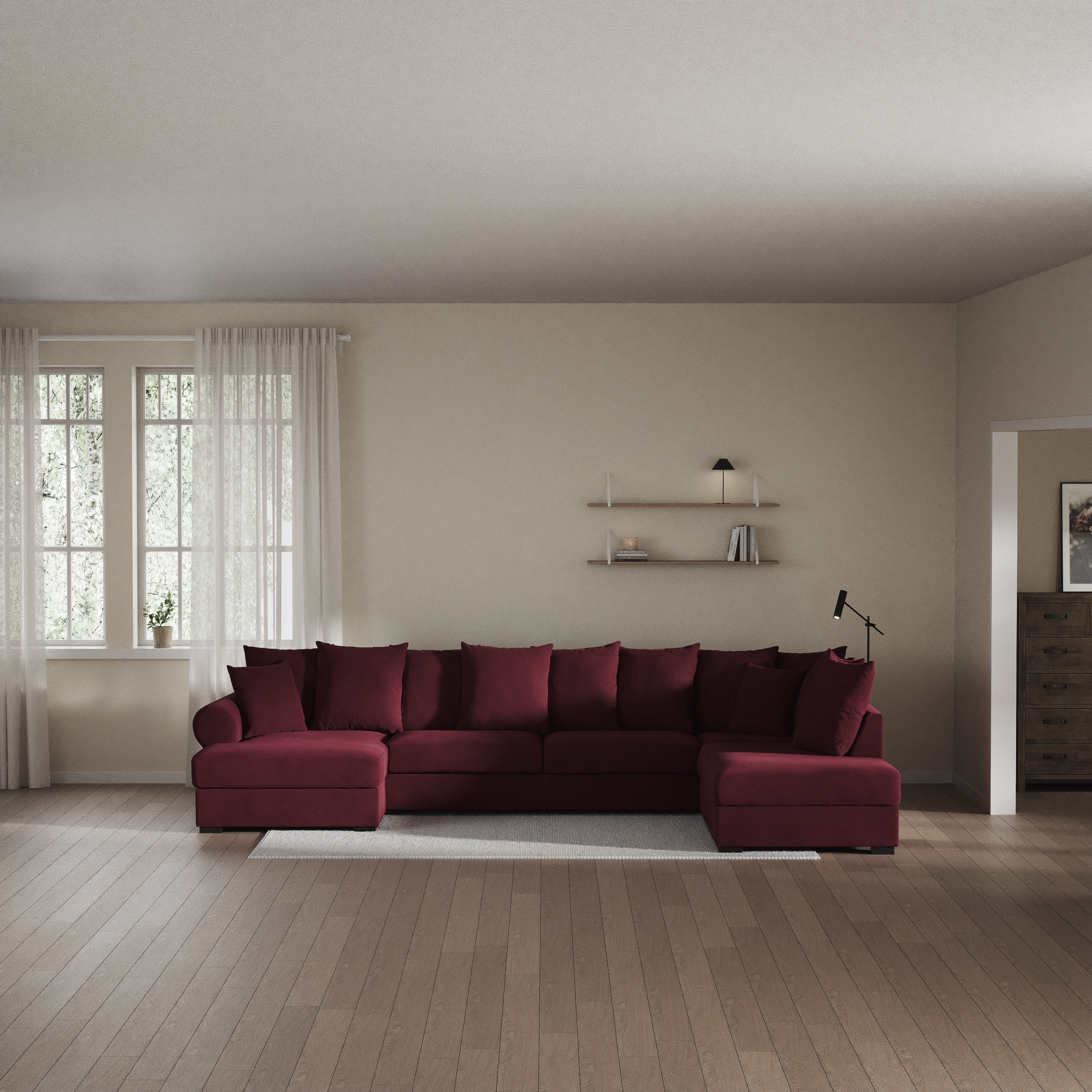 Town - 3-sits soffa med divan höger och schäslong vänster - inspiration