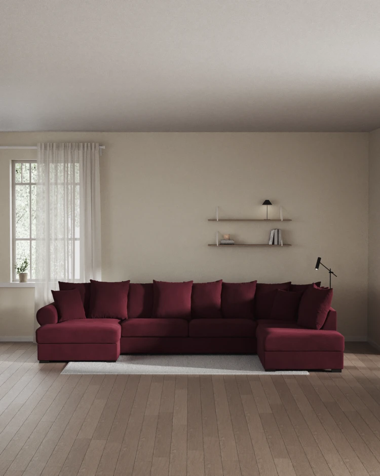 Town - 3-sits soffa med divan höger och schäslong vänster - inspiration