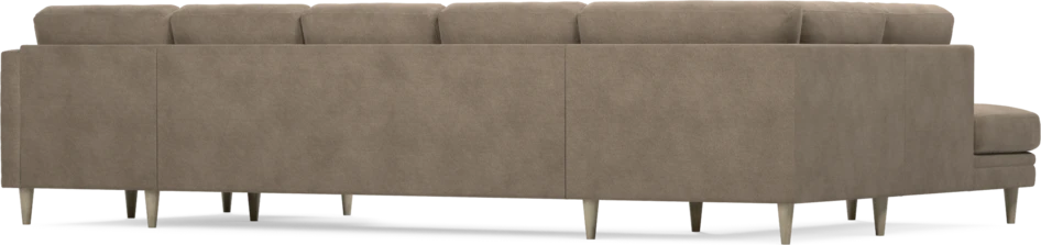 Eden - 3-sits soffa med divan vänster och schäslong höger - Brun