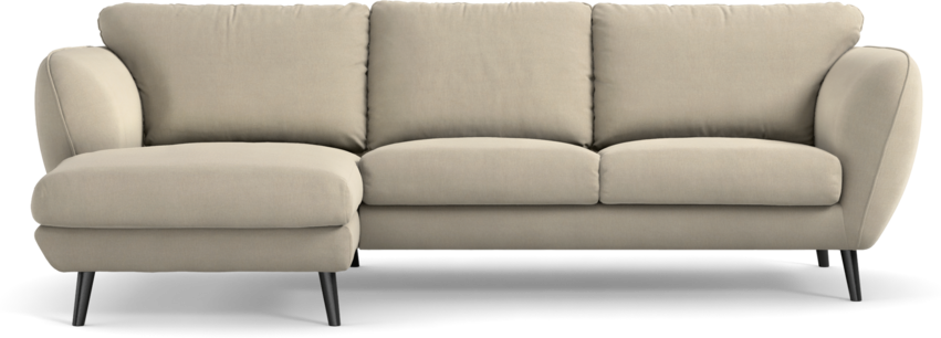 Madison Lux - 2-sits soffa med schäslong vänster - Beige