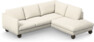 Madison Lux - 2-sits soffa med divan höger - Vit