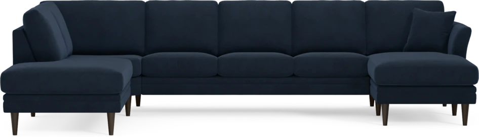 Eden - 3-sits soffa med divan vänster och schäslong höger - Blå