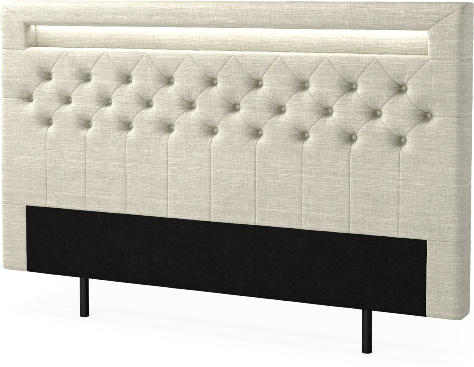 New York led - Sänggavel, 90-210 cm - Beige