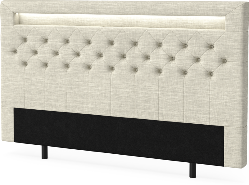 New York led - Sänggavel, 90-210 cm - Beige