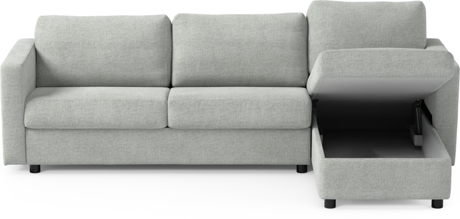 Lindö - Bäddsoffa 2,5-sits med schäslong, vändbar - Grå